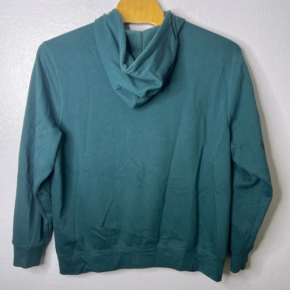 Gap Mens XXL Spell Out Full Zip Hoodie Sweatshirt Green Teal Logo - Picture 3 of 6